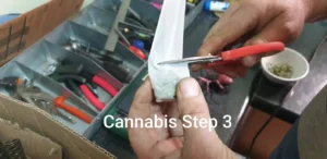 cannabis rosin press instruction step 3