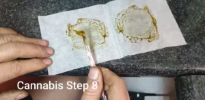 cannabis rosin press instruction step 8