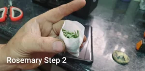 rosemary oil press essential oil step 2