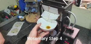 rosemary oil press essential oil step 4