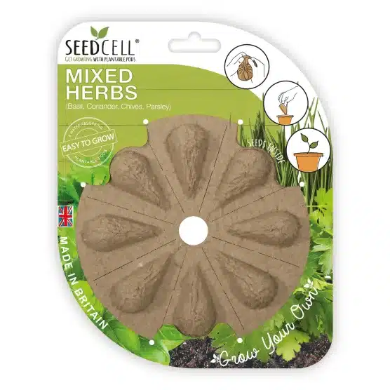Mixed Herb SeedCell Basil, Coriander, Rocket, Parsley GROW FOLK